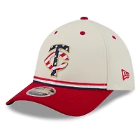 Men's New Era Cream/Red Minnesota Twins USA 250 Fourth of July 39THIRTY M-Crown Flex Hat