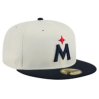 Men's New Era Cream Minnesota Twins Chrome 59FIFTY Fitted Hat