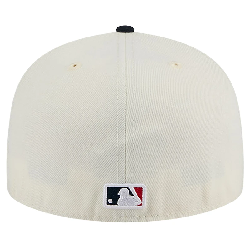 Men's New Era Cream Minnesota Twins Chrome 59FIFTY Fitted Hat