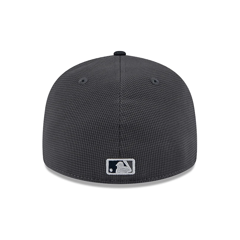 Men's New Era  Gray/Navy Minnesota Twins 2025 Batting Practice Low Profile 59FIFTY Fitted Hat