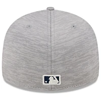 Men's New Era  Gray Minnesota Twins 2024 Clubhouse Low Profile 59FIFTY Fitted Hat