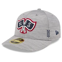Men's New Era  Gray Minnesota Twins 2024 Clubhouse Low Profile 59FIFTY Fitted Hat