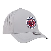 Casquette New Era grise pour homme, motif Minnesota Twins, patch 39THIRTY, style A-Frame, couronne perforée et flexible
