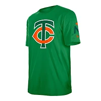 Men's New Era  Kelly Green Minnesota Twins St. Patrick's Day Shamrock Fill T-Shirt