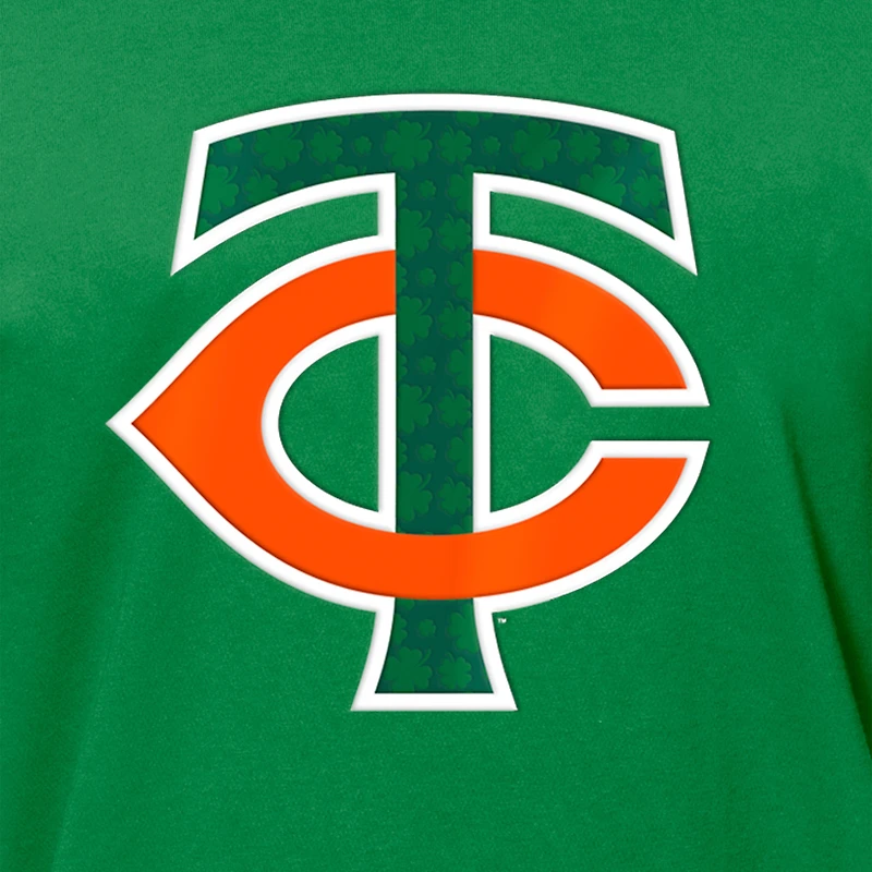 Men's New Era  Kelly Green Minnesota Twins St. Patrick's Day Shamrock Fill T-Shirt