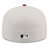 Casquette ajustée 59FIFTY du 4 juillet New Era pour hommes, kaki/rouge, Minnesota Twins 2024