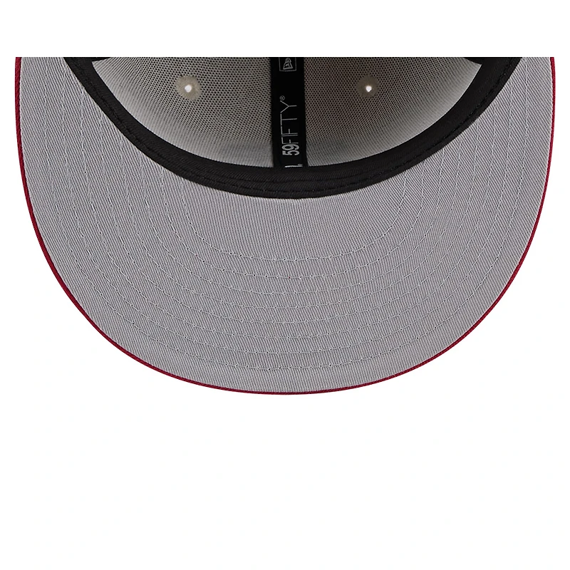 Casquette ajustée 59FIFTY du 4 juillet New Era pour hommes, kaki/rouge, Minnesota Twins 2024