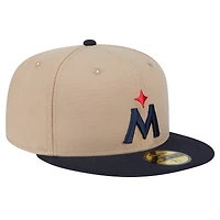Casquette ajustée 59FIFTY des Twins du Minnesota de New Era pour homme en kaki