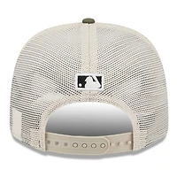 Casquette extensible à bouton-pression 9SEVENTY pour homme, beige clair/olive, Twins du Minnesota 2025, Journée des forces armées New Era