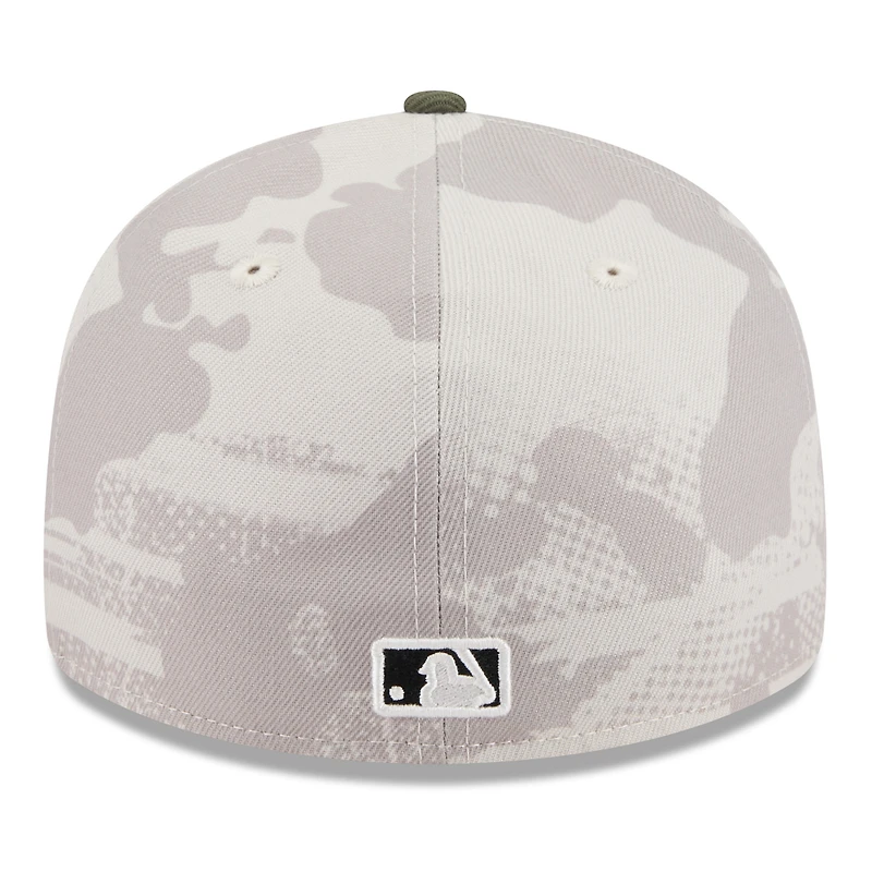 Men's New Era Light Beige/Olive Minnesota Twins 2025 Armed Forces Day Low Profile 59FIFTY Fitted Hat