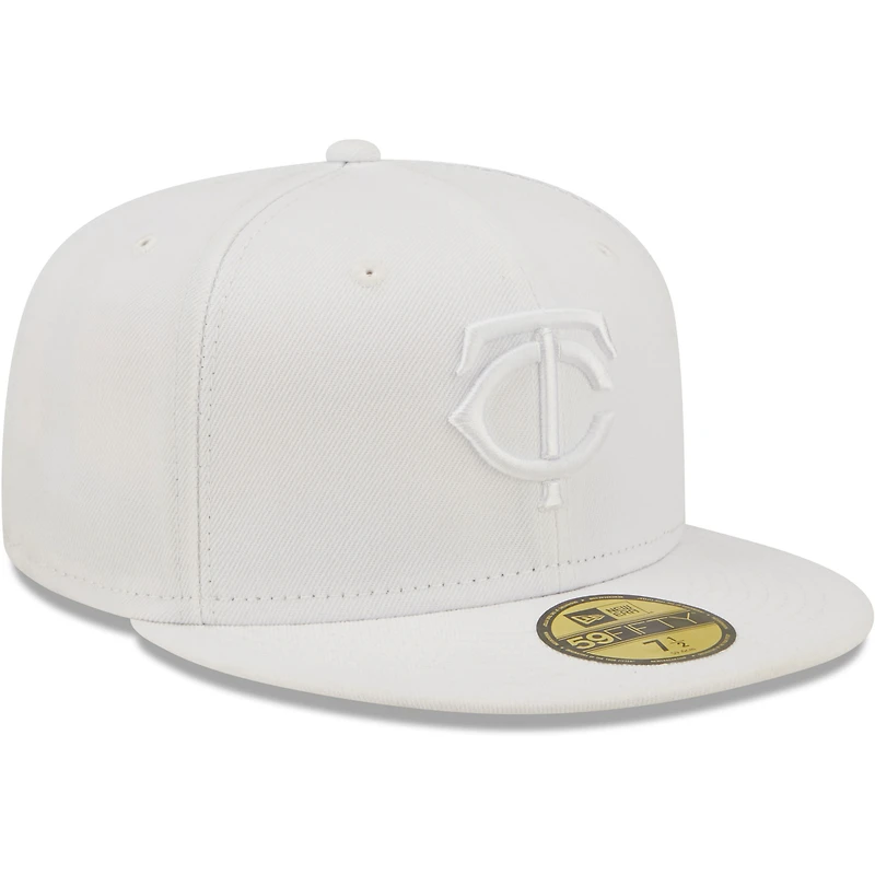 Casquette ajustée New Era Minnesota Twins blanche sur 59FIFTY pour homme
