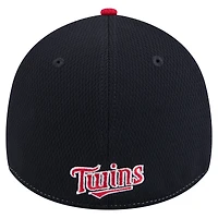 Men's New Era Navy/Red Minnesota Twins 2025 MLB Clubhouse 39THIRTY Flex Hat