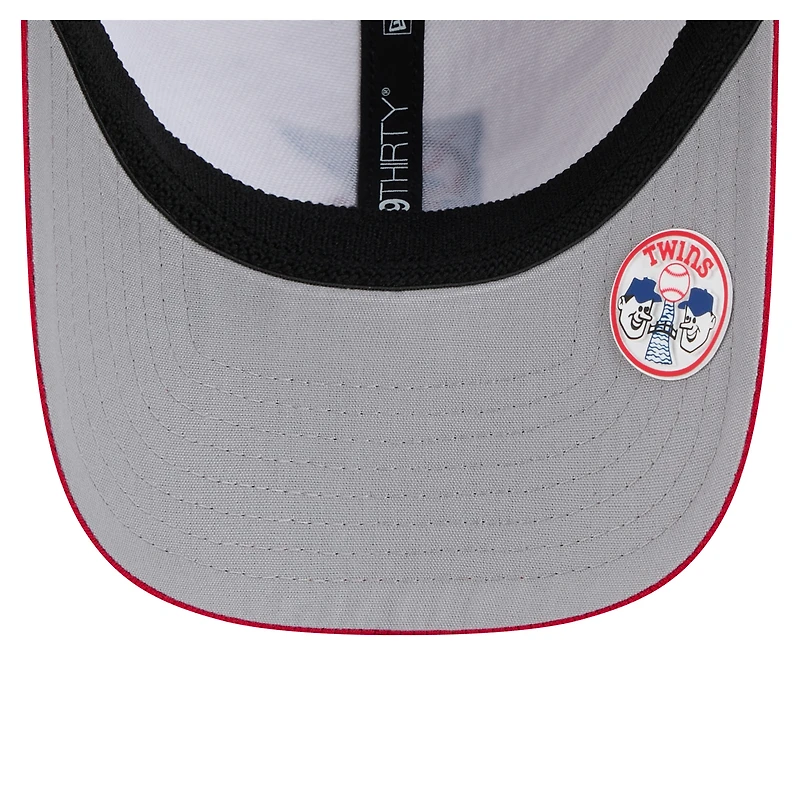 Men's New Era Navy/Red Minnesota Twins 2025 MLB Clubhouse 39THIRTY Flex Hat