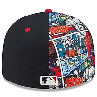 Men's New Era Navy/Red Minnesota Twins 2025 MLB Diamond Hero Edition Low Profile 59FIFTY Fitted Hat