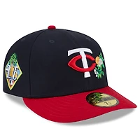 Casquette ajustée New Era 59FIFTY pour homme, bleu marine et rouge, Minnesota Twins, entraînement de printemps 2026