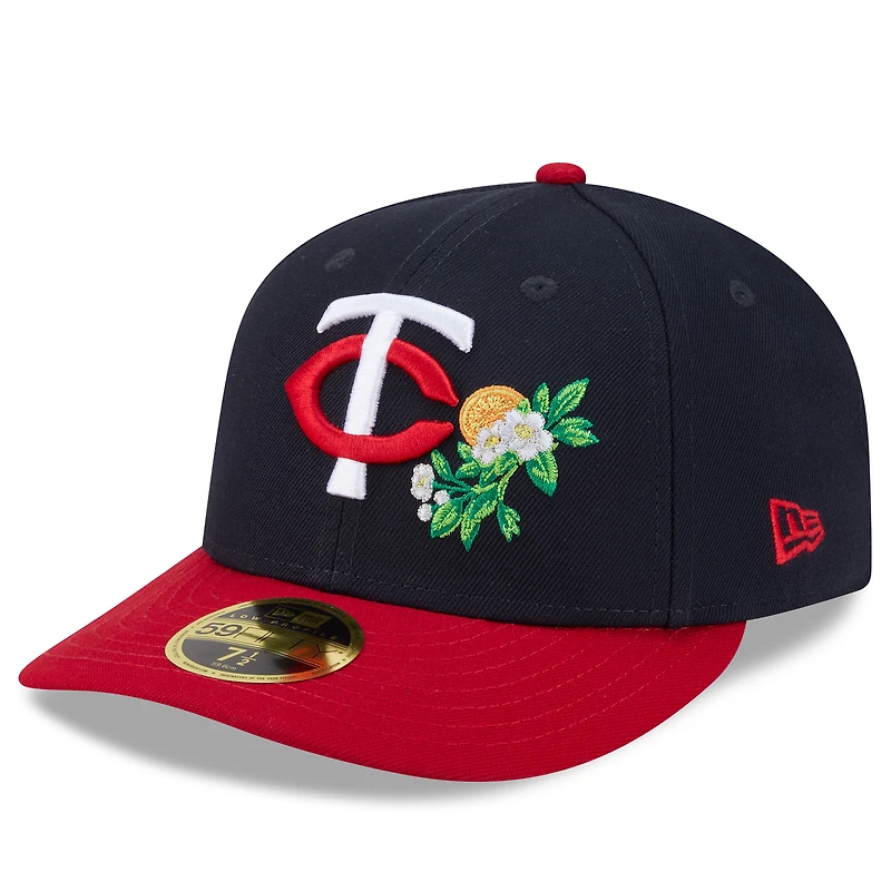 Men's New Era Navy/Red Minnesota Twins 2026 Spring Training Low Profile 59FIFTY Fitted Hat