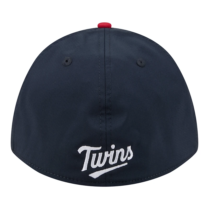 Men's New Era Navy/Red Minnesota Twins Rope M-Crown A-Frame 39THIRTY Flex Hat