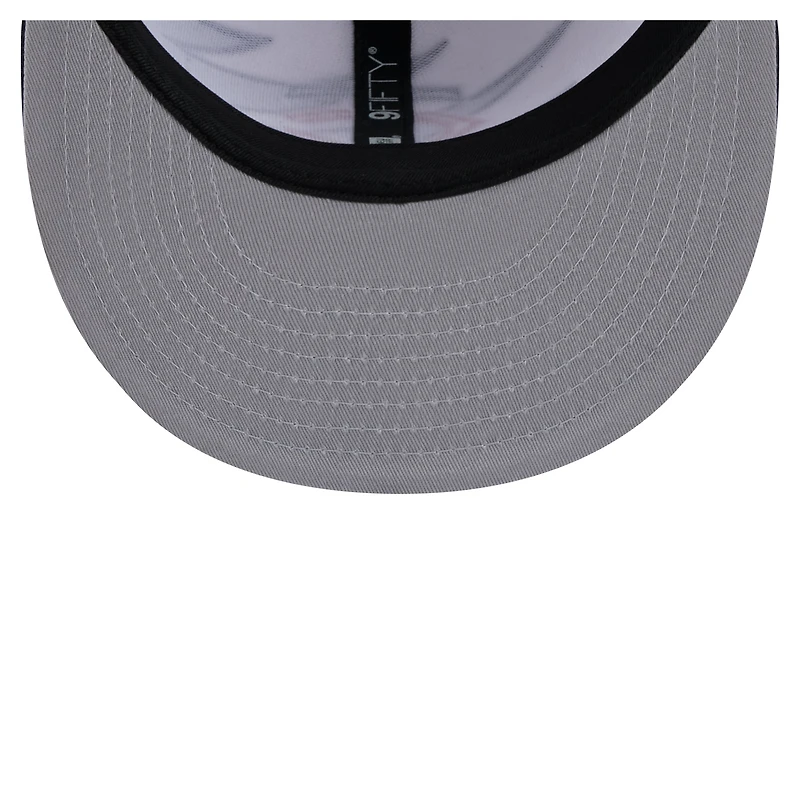 Men's New Era Navy/White Minnesota Twins Jagged 9FIFTY Snapback Hat