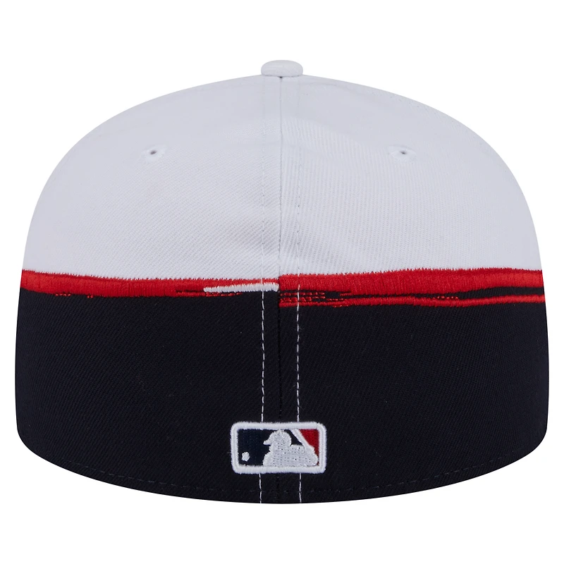 Men's New Era  Navy/White Minnesota Twins Paint Stroke 59FIFTY Fitted Hat