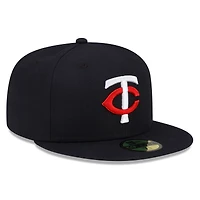 Casquette ajustée New Era Minnesota Twins 2023 Authentic Collection Home 59FIFTY pour homme