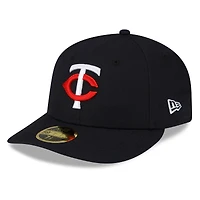 Casquette ajustée 59FIFTY Home pour homme, bleu marine Minnesota Twins 2023 Authentic Collection Low Profile