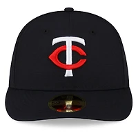 Casquette ajustée 59FIFTY Home pour homme, bleu marine Minnesota Twins 2023 Authentic Collection Low Profile