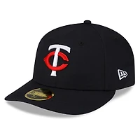 Casquette ajustée 59FIFTY Home pour homme, bleu marine Minnesota Twins 2023 Authentic Collection Low Profile