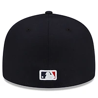 Men's New Era  Navy Minnesota Twins 2023 Authentic Collection Road 59FIFTY Fitted Hat