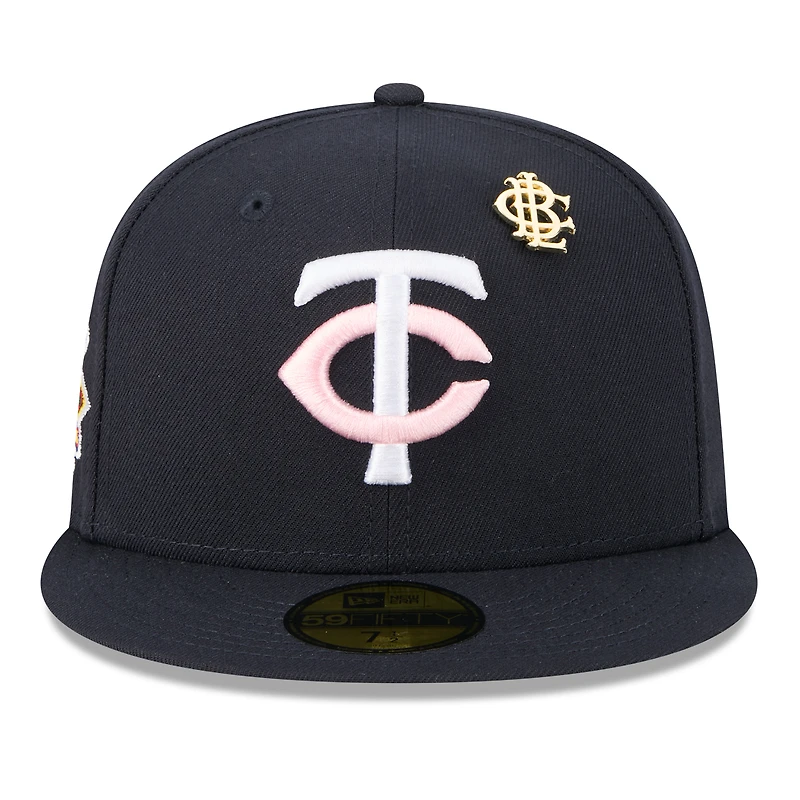 Casquette ajustée New Era 59FIFTY bleu marine des Twins du Minnesota 2025 Big League Chew pour homme