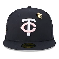 Casquette ajustée New Era 59FIFTY bleu marine des Twins du Minnesota 2025 Big League Chew pour homme