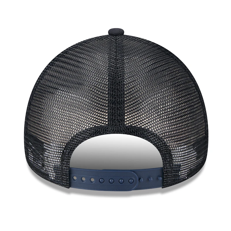 Casquette camionneur ajustable 9FORTY bleu marine New Era pour homme, motif Big League Chew A-Frame, Twins du Minnesota 2025