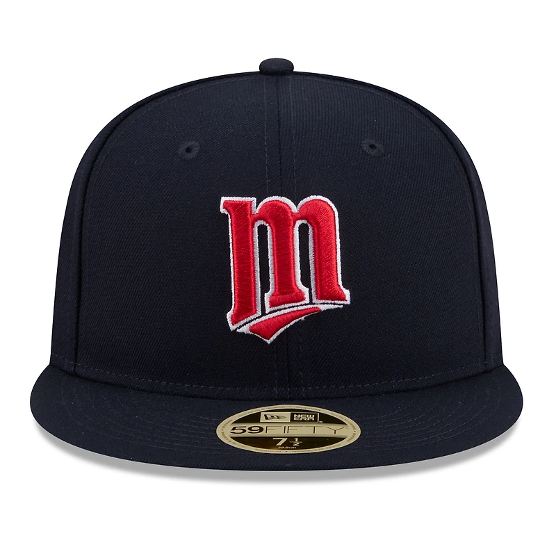 Casquette ajustée New Era 59FIFTY bleu marine Minnesota Twins, édition 2026, Temple de la renommée du baseball