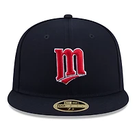 Casquette ajustée New Era 59FIFTY bleu marine Minnesota Twins, édition 2026, Temple de la renommée du baseball