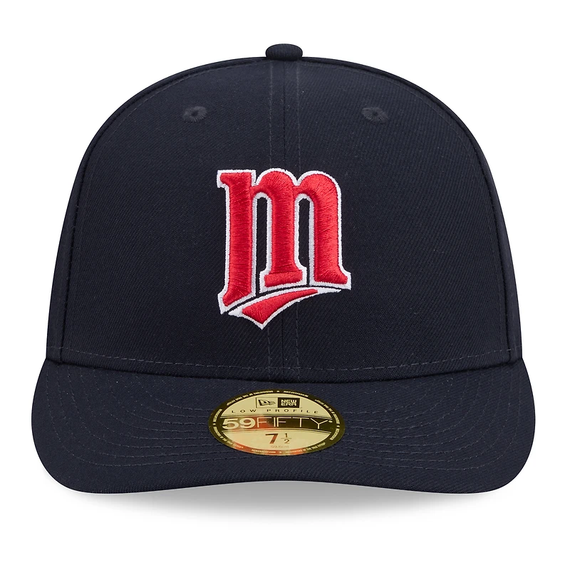 Men's New Era Navy Minnesota Twins 2026 Baseball Hall of Fame 59FIFTY Low Profile Fitted Hat