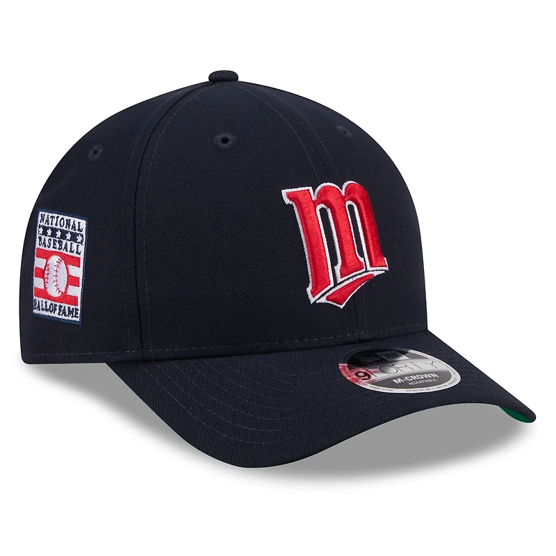 Casquette ajustable New Era M-Crown pour homme, bleu marine, Minnesota Twins, Temple de la renommée du baseball 2026