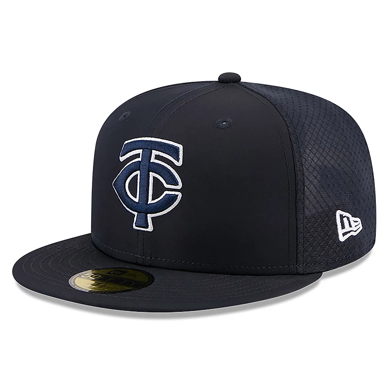 Casquette ajustée New Era bleu marine Minnesota Twins 2026 pour homme, modèle 59FIFTY