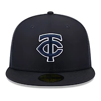 Casquette ajustée New Era bleu marine Minnesota Twins 2026 pour homme, modèle 59FIFTY