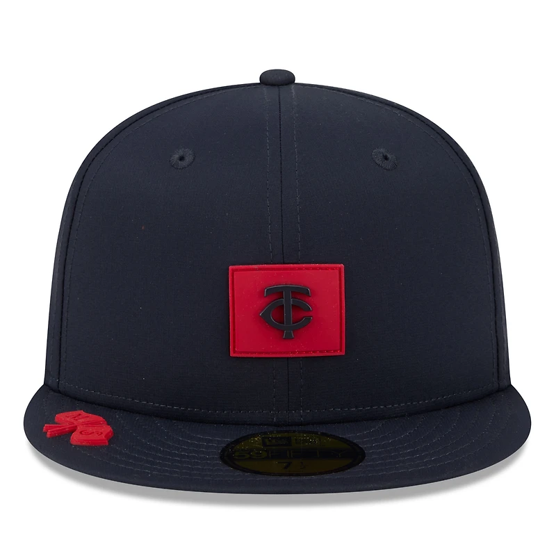 Casquette ajustée New Era bleu marine Minnesota Twins 2026 Clubhouse 59FIFTY pour homme