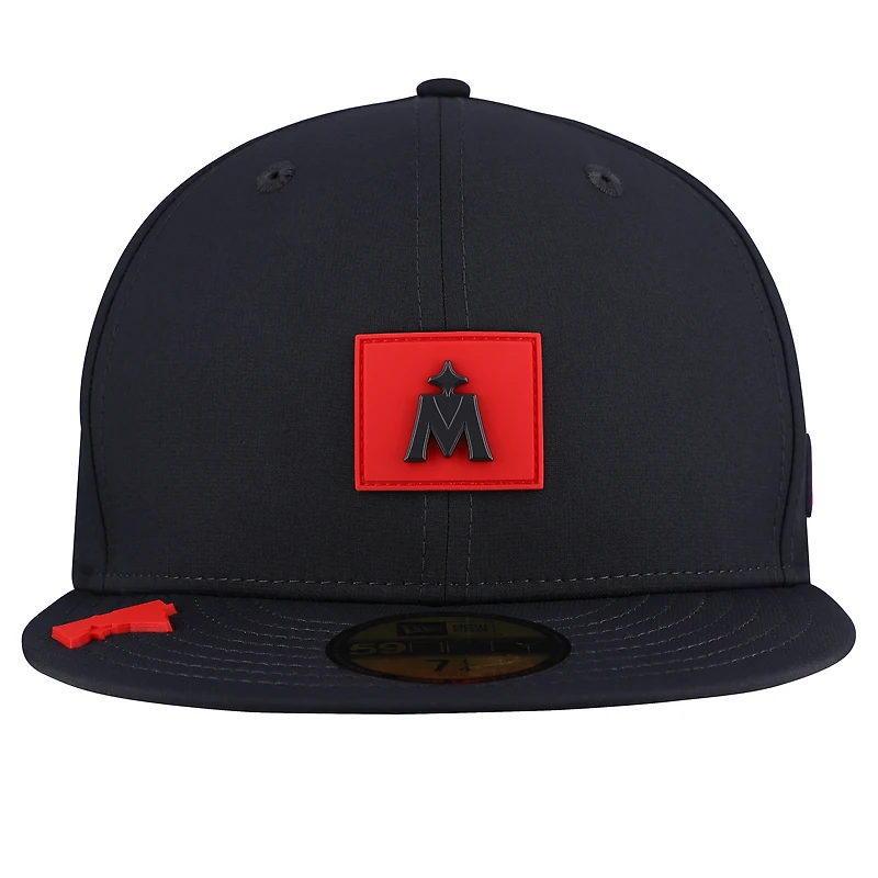 Men's New Era Navy Minnesota Twins 2026 Clubhouse Alternate 59FIFTY Fitted Hat