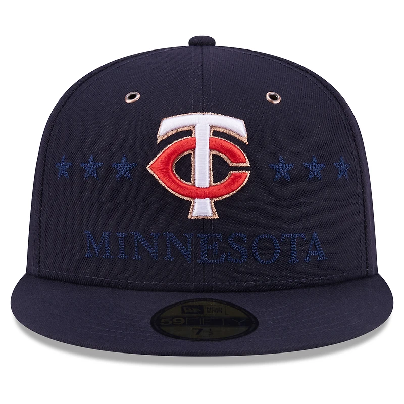 Men's New Era Navy Minnesota Twins 2026 MLB All-Star Game 59FIFTY Fitted Hat