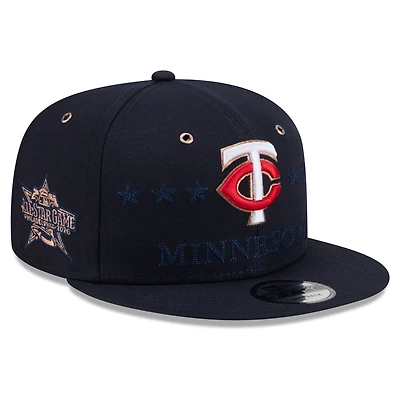 Casquette snapback New Era bleu marine Minnesota Twins 2026 MLB All-Star Game 9FIFTY pour homme