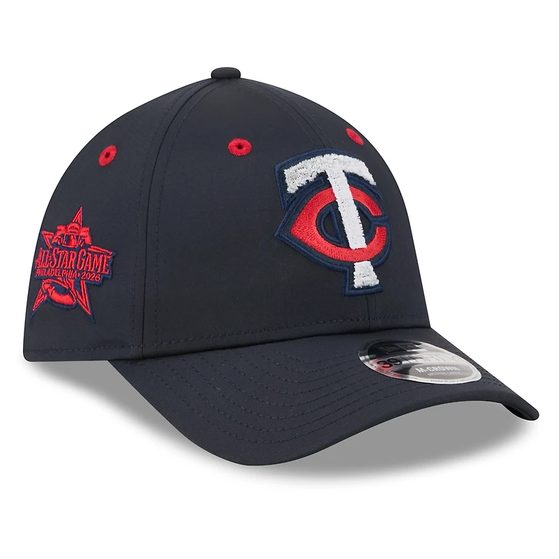 Men's New Era Navy Minnesota Twins 2026 MLB All-Star Game Workout 39THIRTY M-Crown Flex Hat