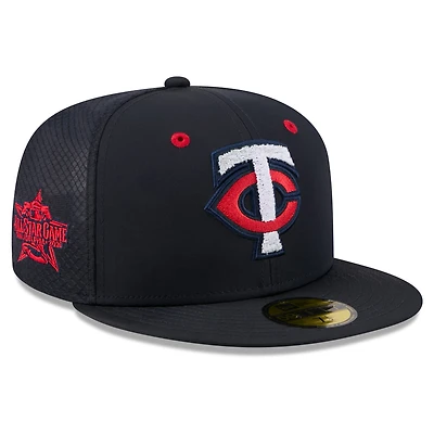 Men's New Era Navy Minnesota Twins 2026 MLB All-Star Game Workout 59FIFTY Fitted Hat