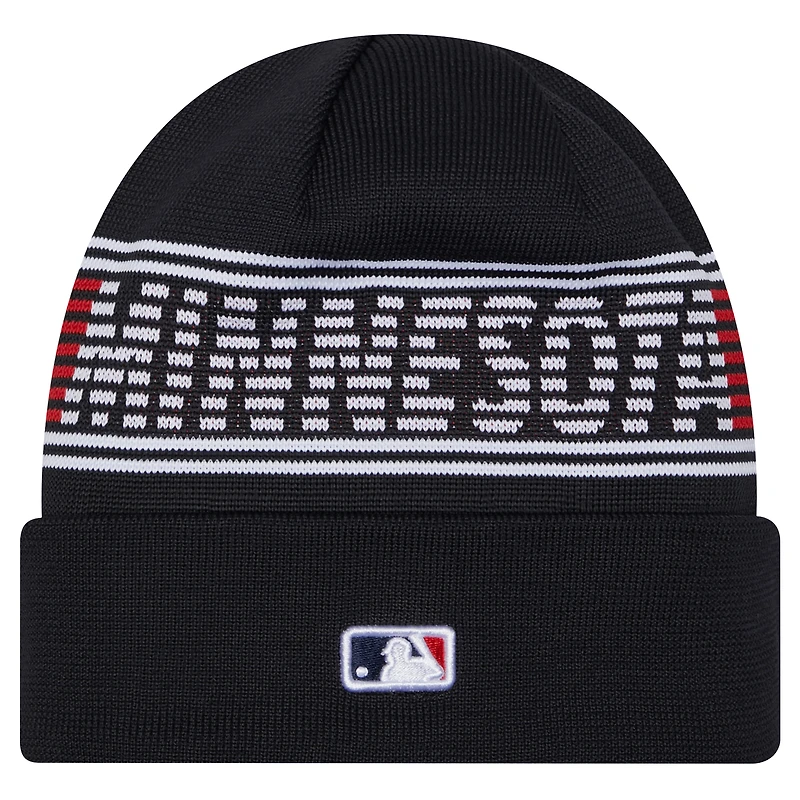 Men's New Era  Navy Minnesota Twins Authentic Collection Cuffed Knit Hat