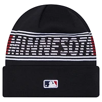 Men's New Era  Navy Minnesota Twins Authentic Collection Cuffed Knit Hat