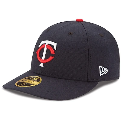 Casquette ajustée 59FIFTY Home pour homme de la collection Authentic des Twins du Minnesota bleu marine New Era sur le terrain