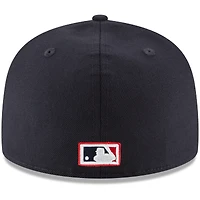 Men's New Era Navy Minnesota Twins Cooperstown Collection Wool 59FIFTY Fitted Hat