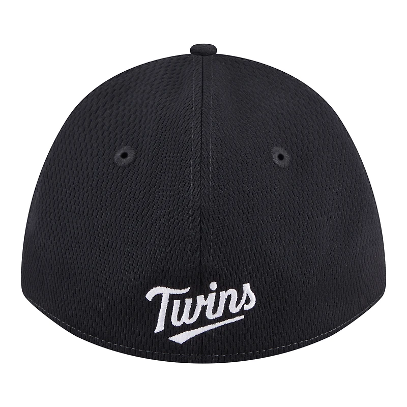 Casquette New Era Dash 39THIRTY Flex pour homme, bleu marine, Minnesota Twins