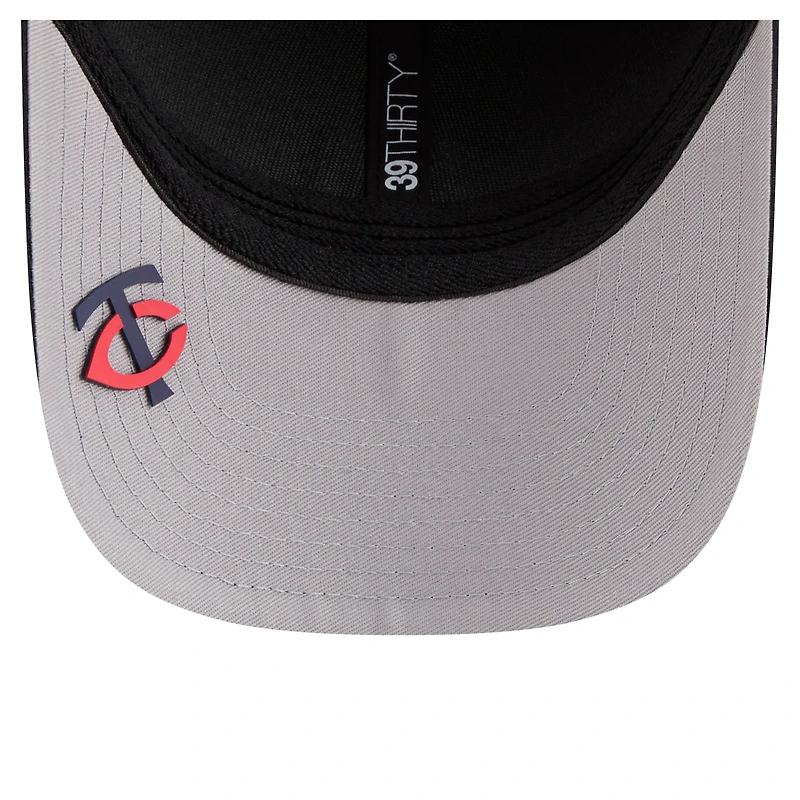 Casquette New Era Dash 39THIRTY Flex pour homme, bleu marine, Minnesota Twins