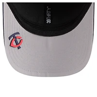 Casquette New Era Dash 39THIRTY Flex pour homme, bleu marine, Minnesota Twins